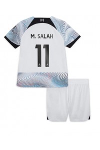Fotbalové Dres Liverpool Mohamed Salah #11 Dětské Venkovní Oblečení 2022-23 Krátký Rukáv (+ trenýrky)
